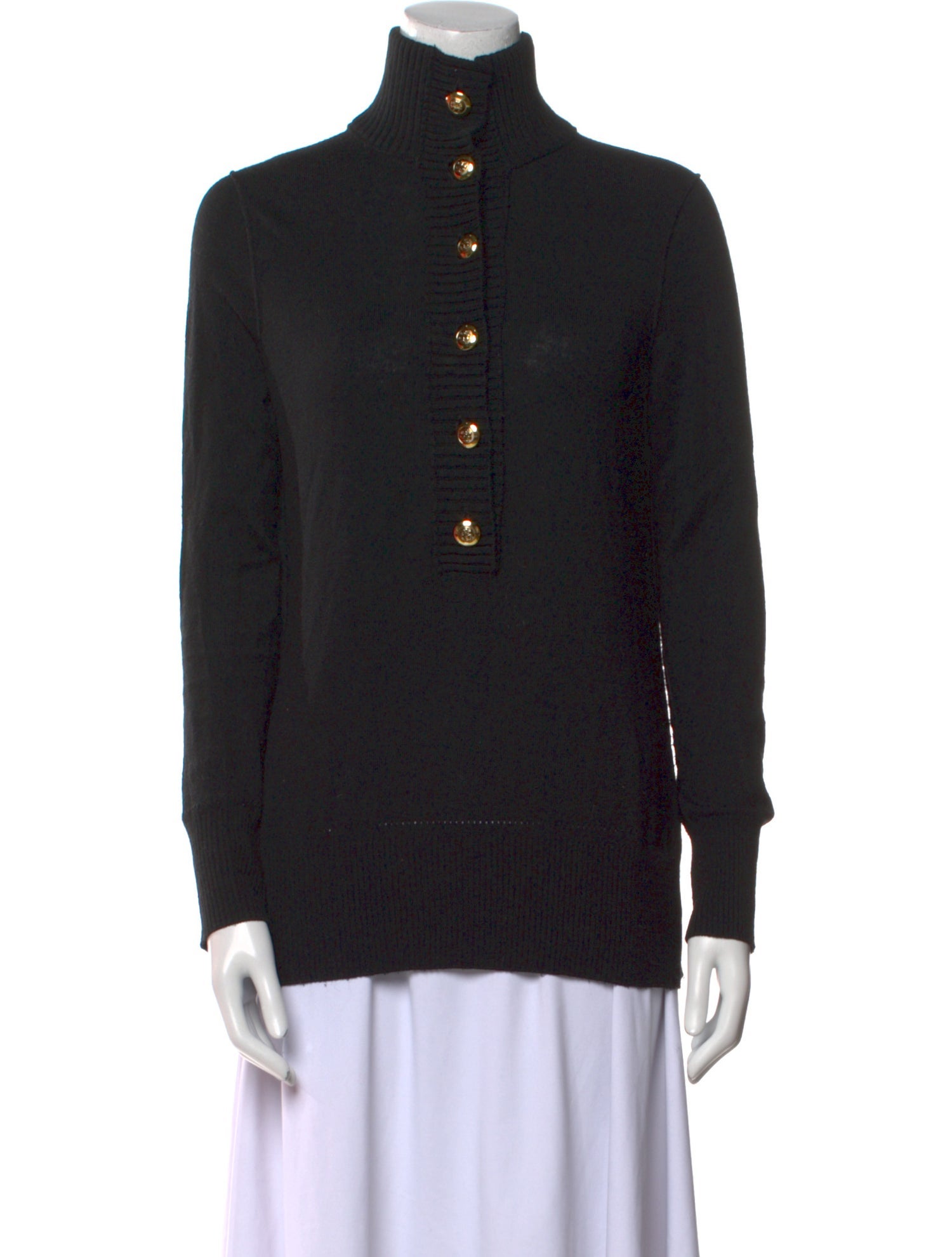 Tory Burch Wool Mock Neck Sweater