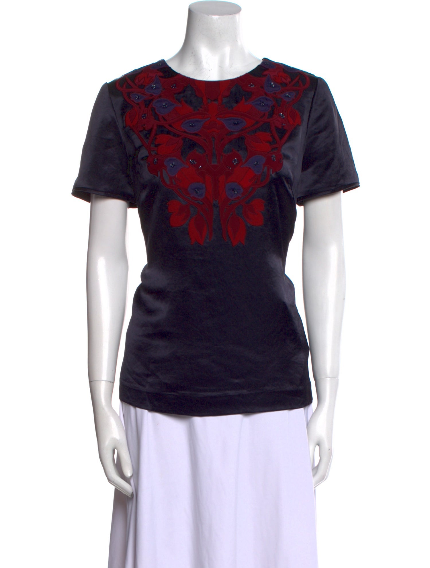 Tory Burch Printed Crew Neck T-Shirt