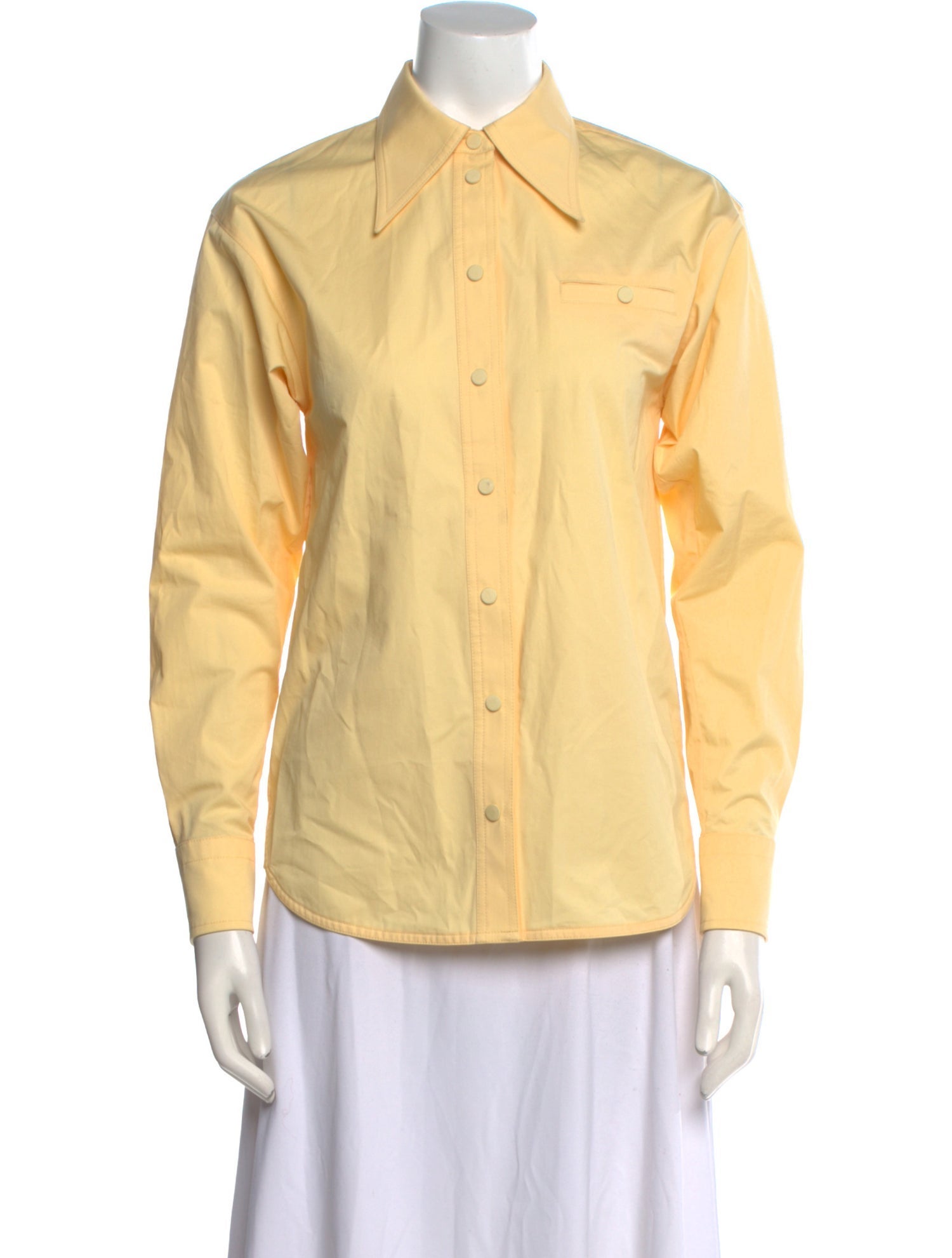 Tory Burch Long Sleeve Button-Up Top