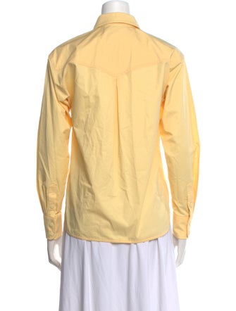 Tory Burch Long Sleeve Button-Up Top