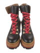 Tory Burch Leather Lace-Up Boots