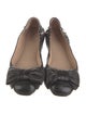Tory Burch Leather Bow Accents Ballet Flats