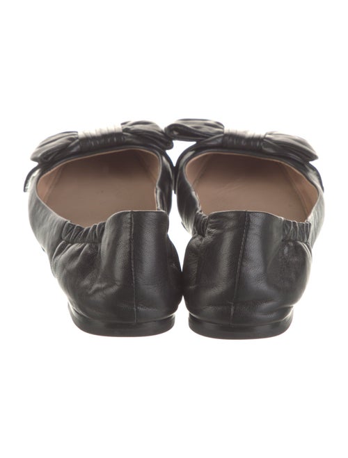 Tory Burch Leather Bow Accents Ballet Flats