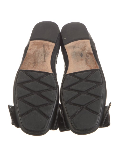 Tory Burch Leather Bow Accents Ballet Flats