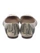 Tory Burch Snakeskin Animal Print D'Orsay Flats