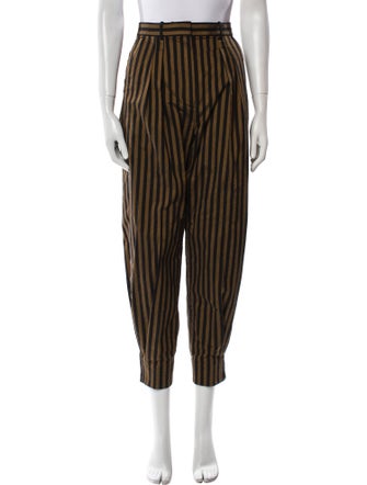 Tory Burch Striped Skinny Leg Pants