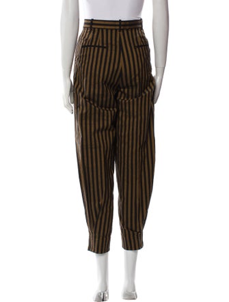 Tory Burch Striped Skinny Leg Pants