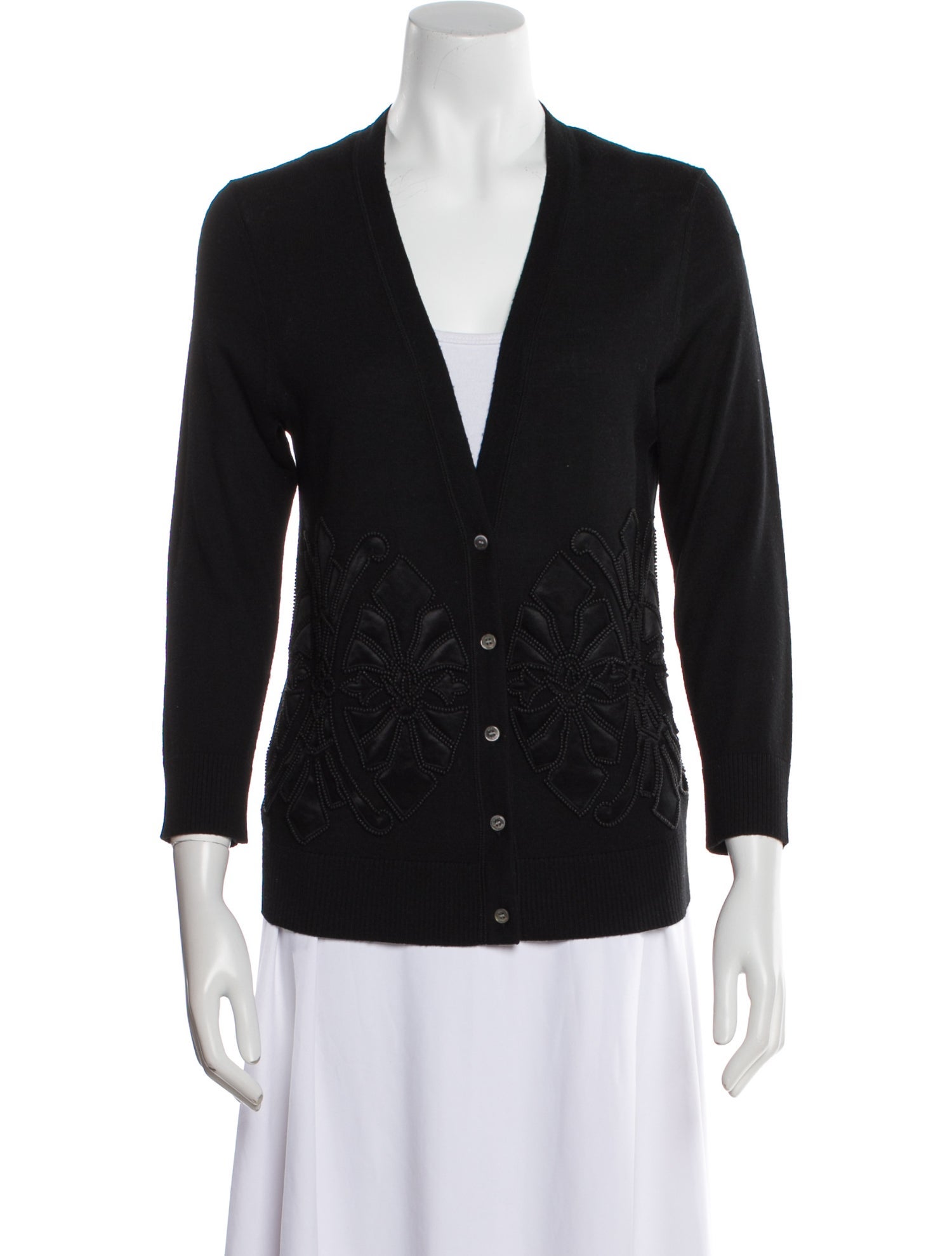 Tory Burch Merino Wool V-Neck Sweater