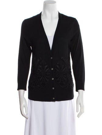 Tory Burch Merino Wool V-Neck Sweater