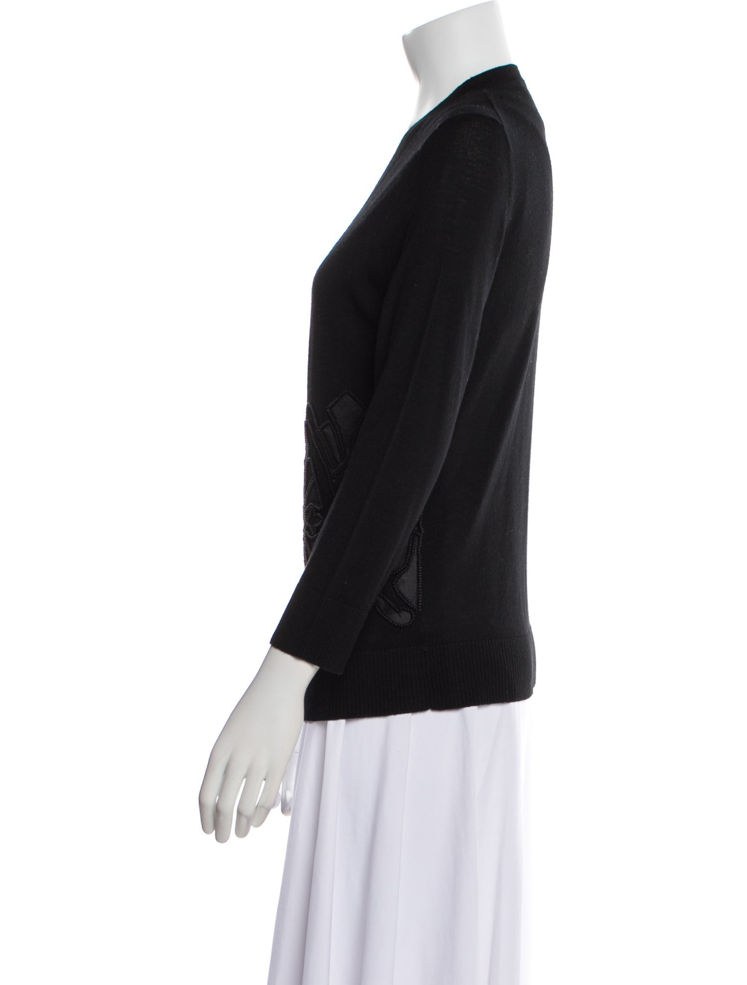 Tory Burch Merino Wool V-Neck Sweater