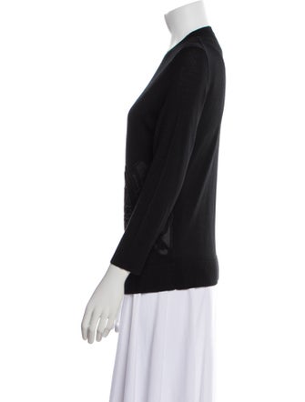 Tory Burch Merino Wool V-Neck Sweater