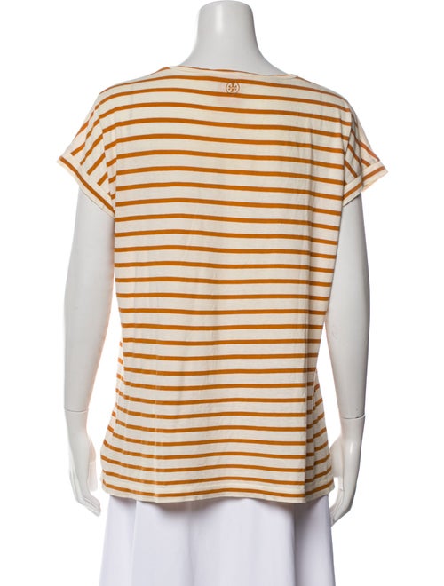Tory Burch Striped Scoop Neck T-Shirt
