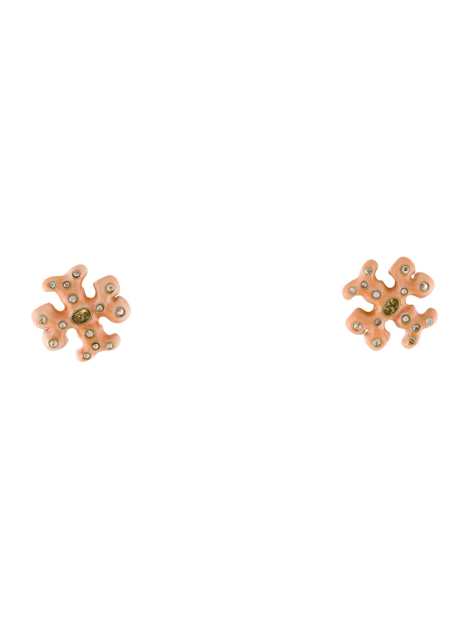 Tory Burch Enamel & Crystal Roxanne Stud Earrings