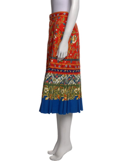 Tory Burch Floral Print Midi Length Skirt