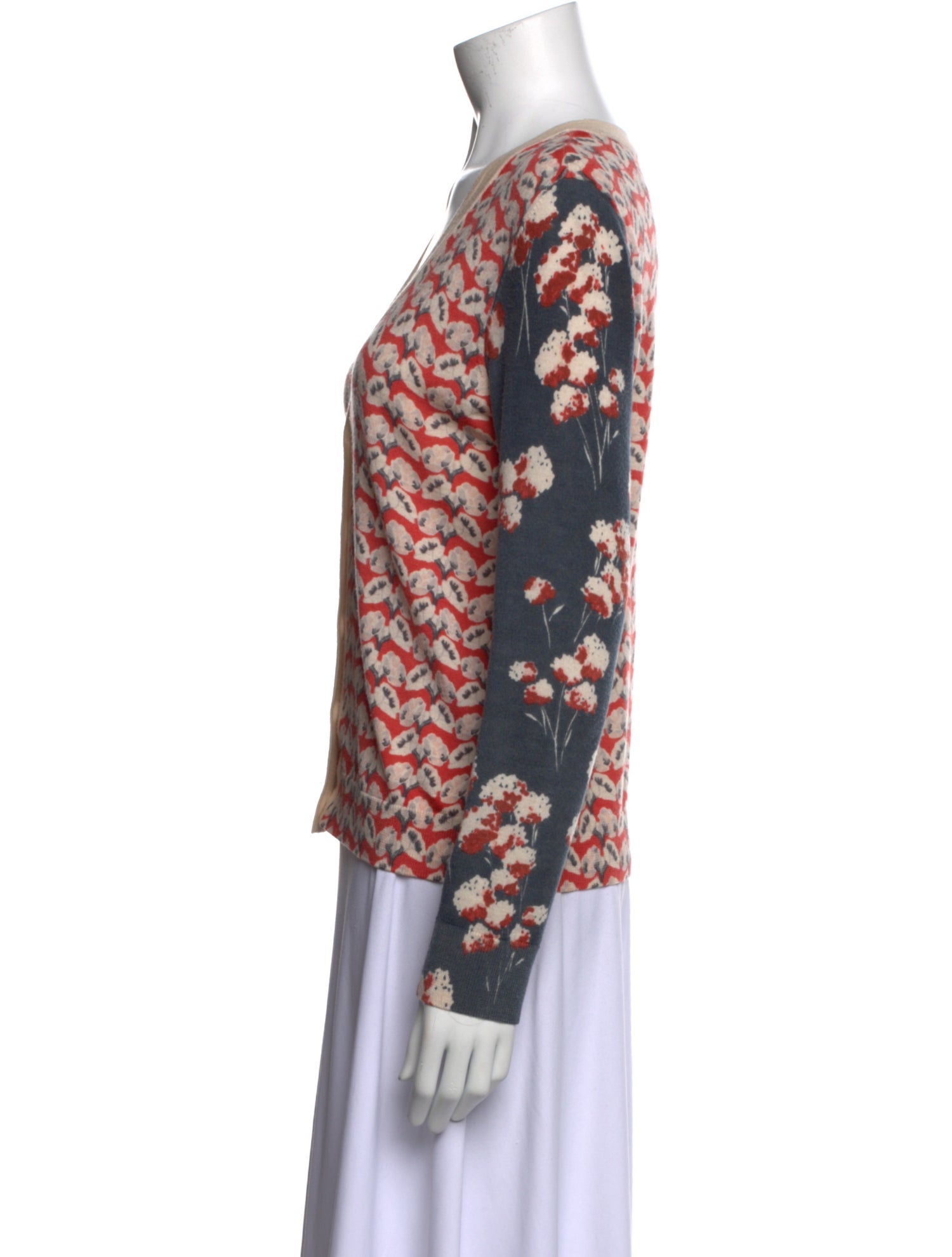 Tory Burch Merino Wool Printed Sweater