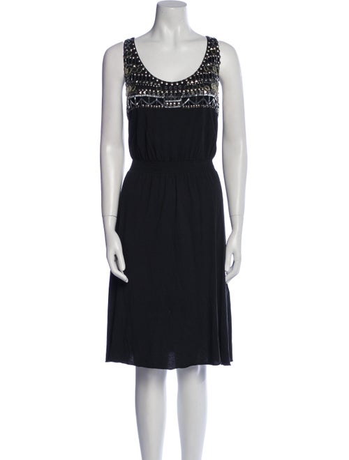 Tory Burch Scoop Neck Midi Length Dress