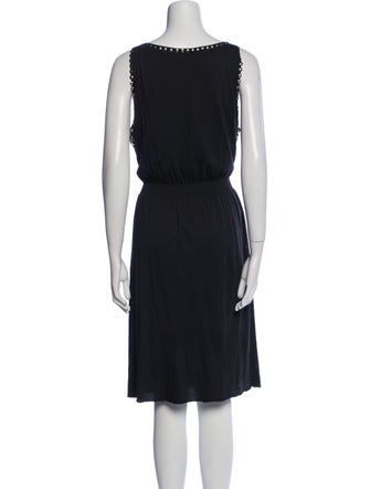 Tory Burch Scoop Neck Midi Length Dress