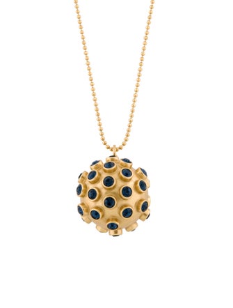 Tory Burch Crystal Celestial Locket Necklace
