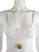 Tory Burch Crystal Celestial Locket Necklace