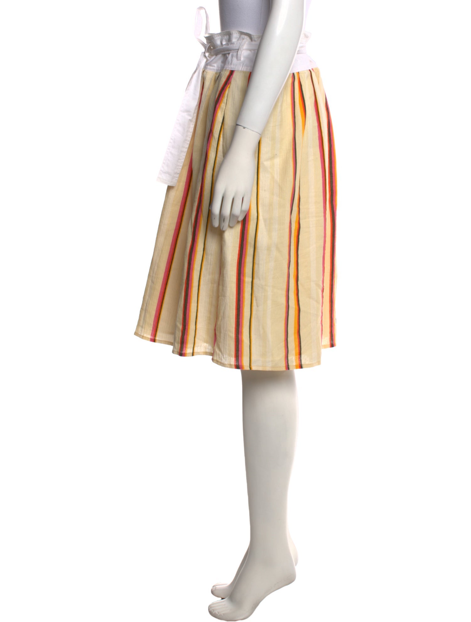 Tory Burch Striped Knee-Length Skirt