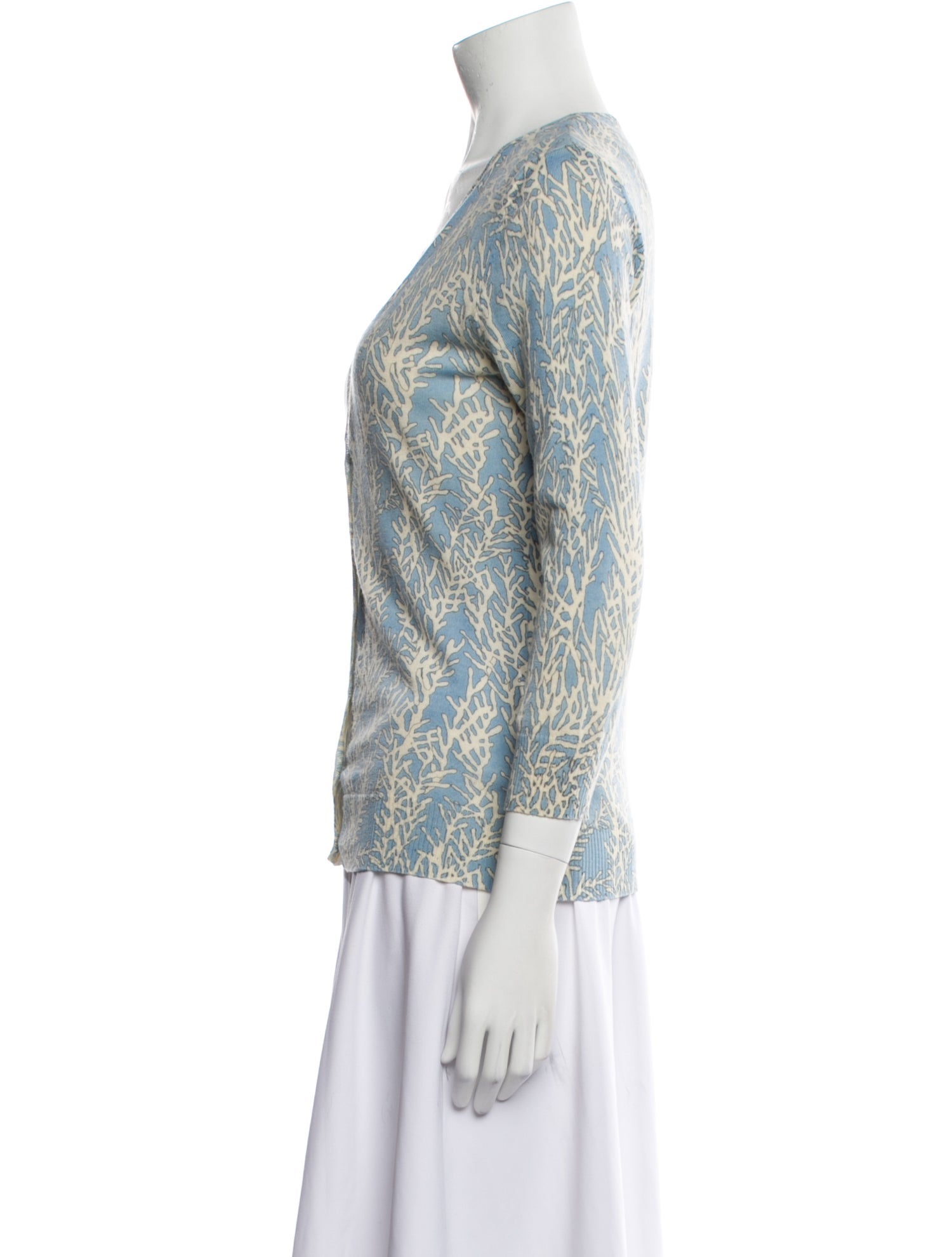 Tory Burch Merino Wool Printed Sweater