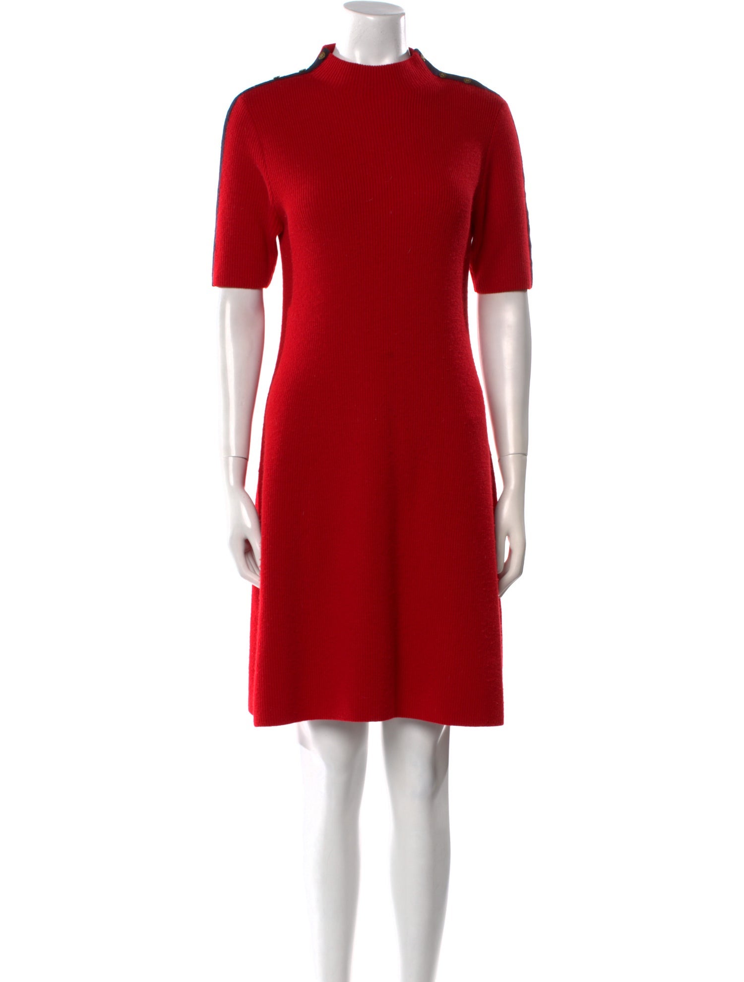 Tory Burch Mock Neck Knee-Length Dress