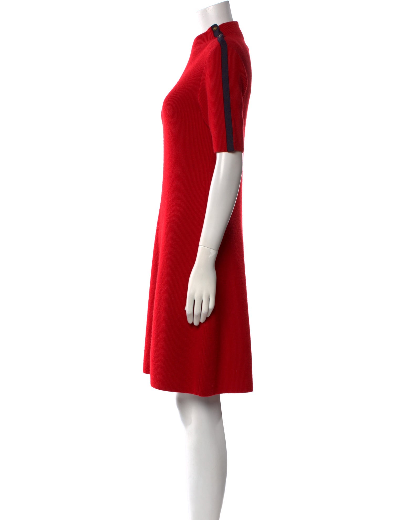 Tory Burch Mock Neck Knee-Length Dress