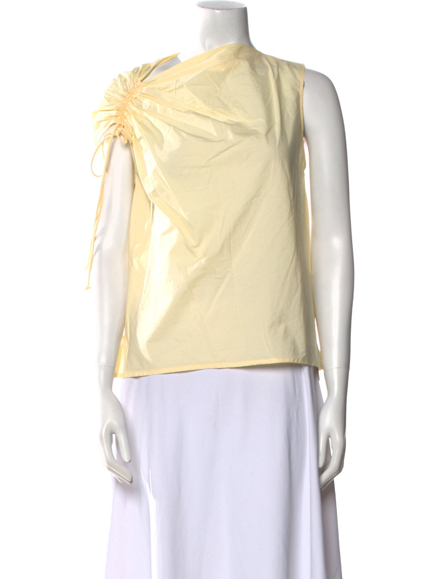 Tory Burch One-Shoulder Sleeveless Blouse