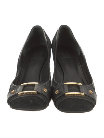 Tory Burch Suede Studded Accents Pumps