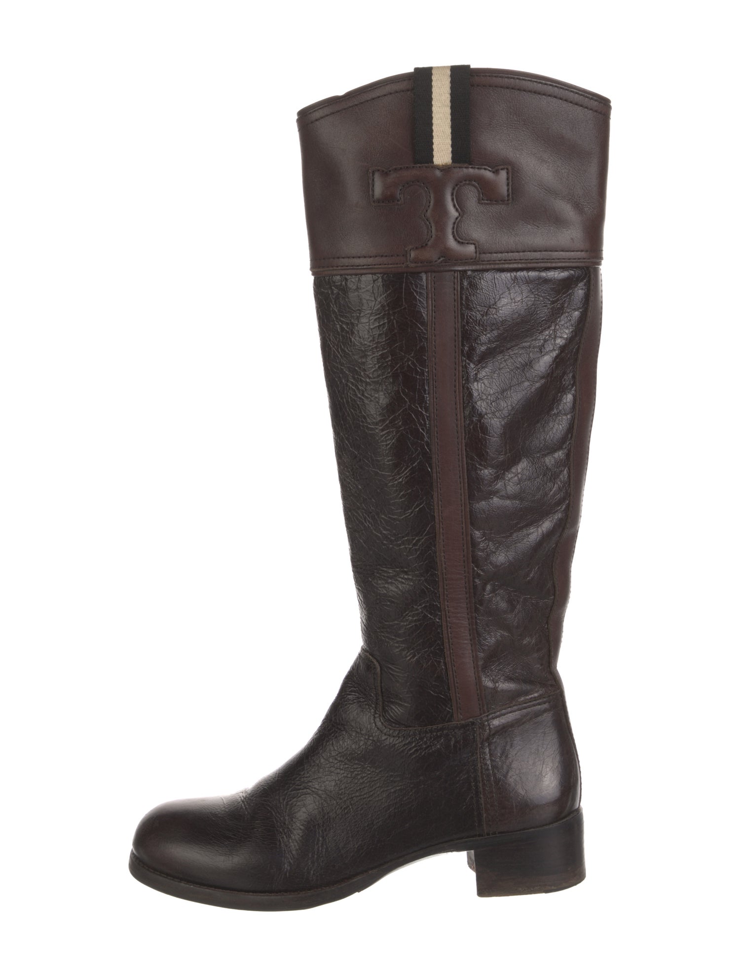 Tory Burch Leather Riding Boots