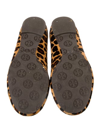 Tory Burch Ponyhair Animal Print Ballet Flats