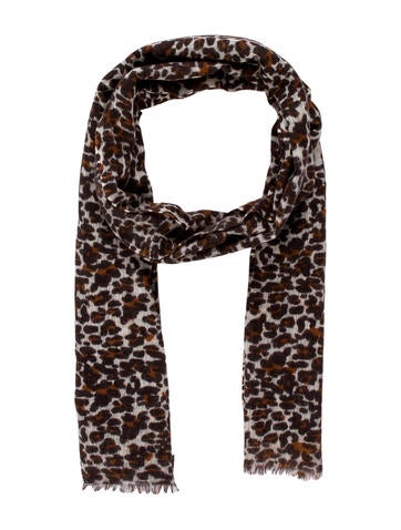 Tory Burch Leopard Print Scarf