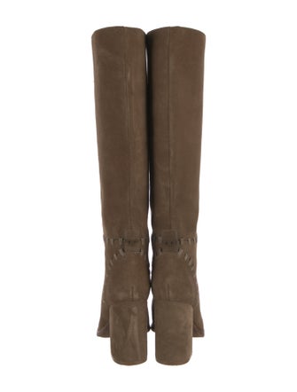 Tory Burch Suede Riding Boots