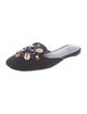Tory Burch Canvas Studded Accents Mules