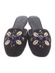 Tory Burch Canvas Studded Accents Mules