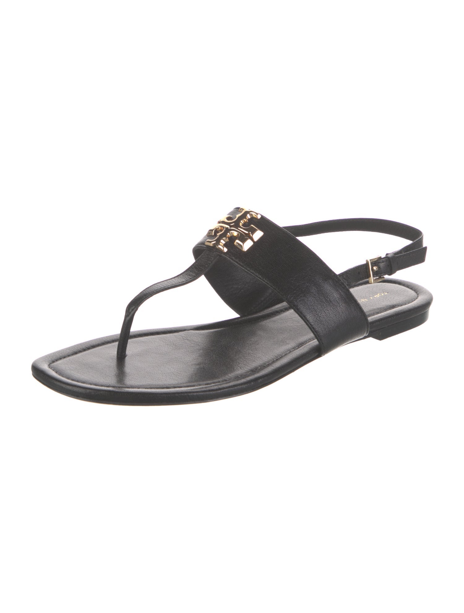 Tory Burch Leather T-Strap Sandals