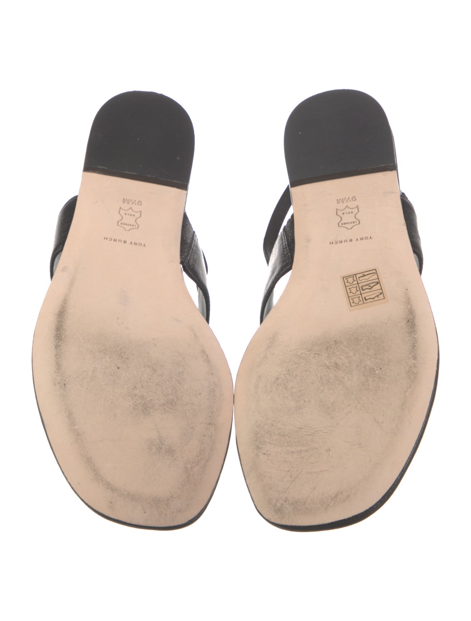 Tory Burch Leather T-Strap Sandals