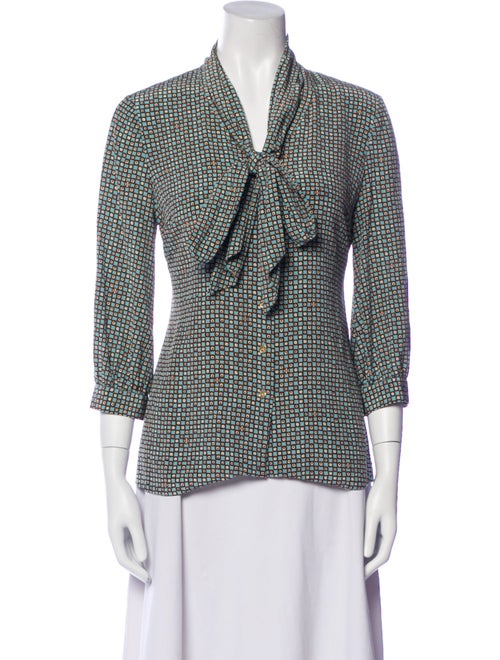 Tory Burch Silk Printed Blouse