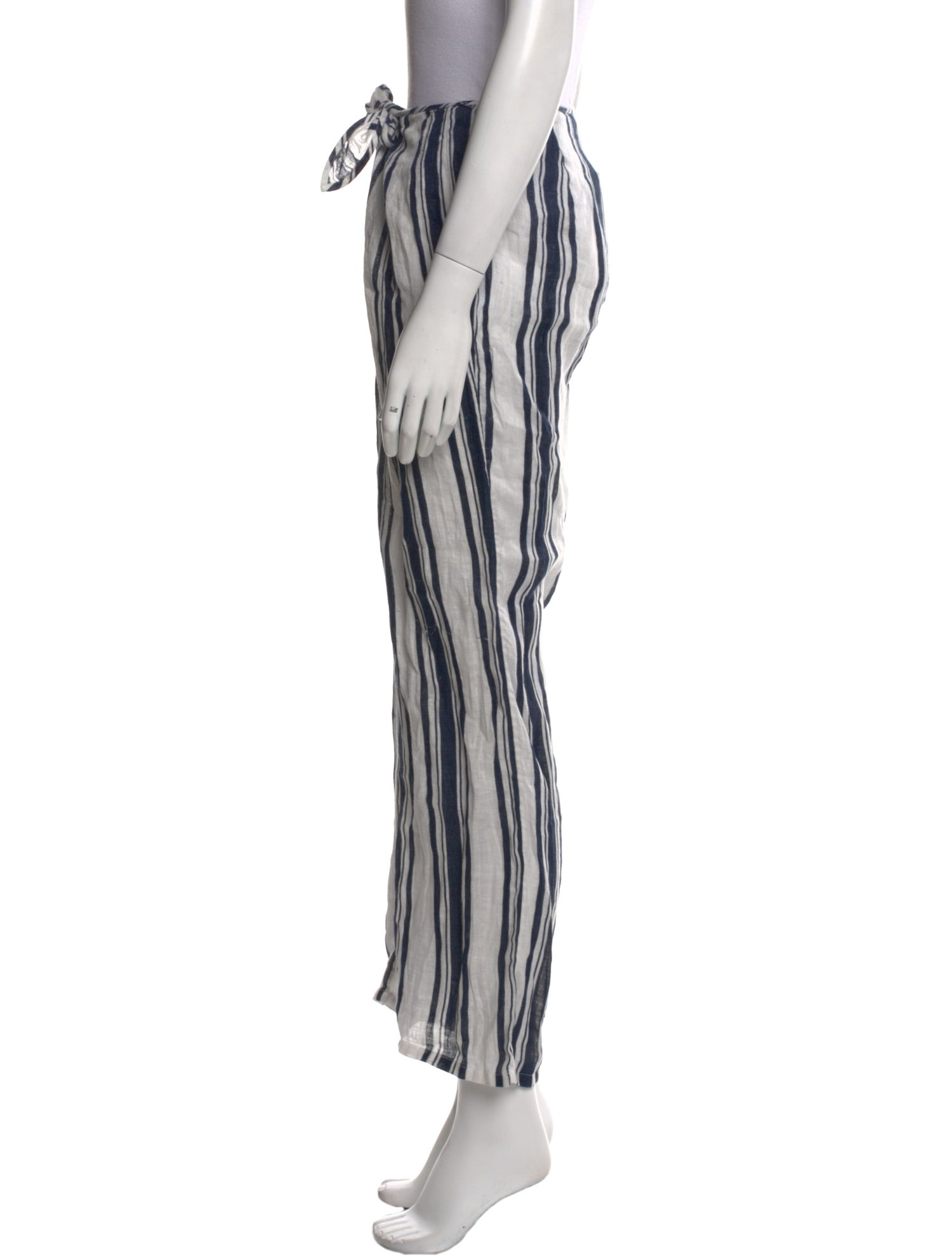 Tory Burch Linen Straight Leg Pants