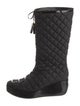 Tory Burch Nylon Tassel Accents Lace-Up Boots