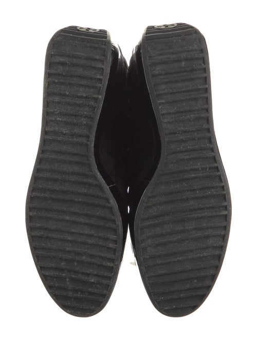 Tory Burch Nylon Tassel Accents Lace-Up Boots