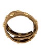 Tory Burch Leather Logo Studded Double Wrap Bracelet
