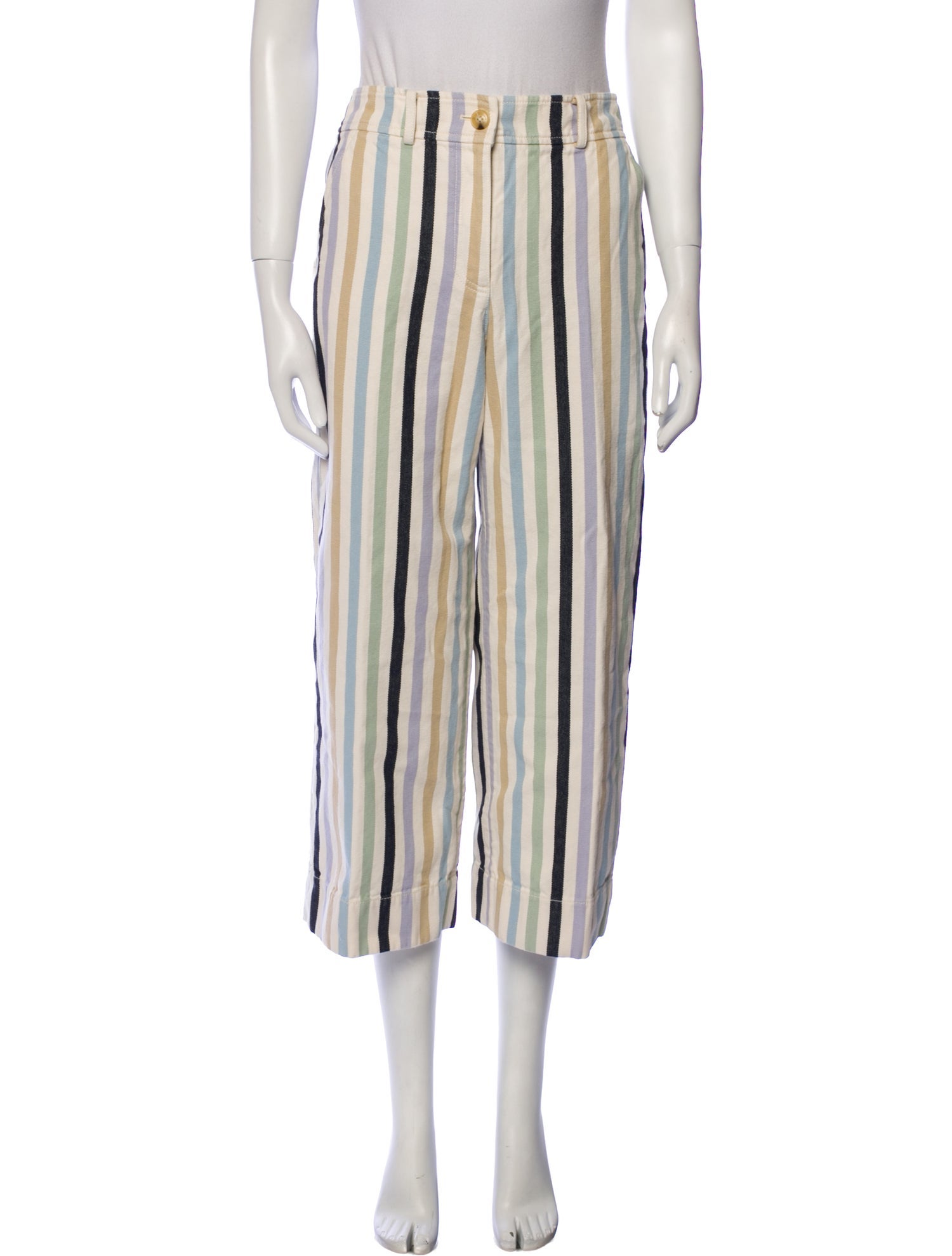 Tory Burch Striped Wide Leg Pants