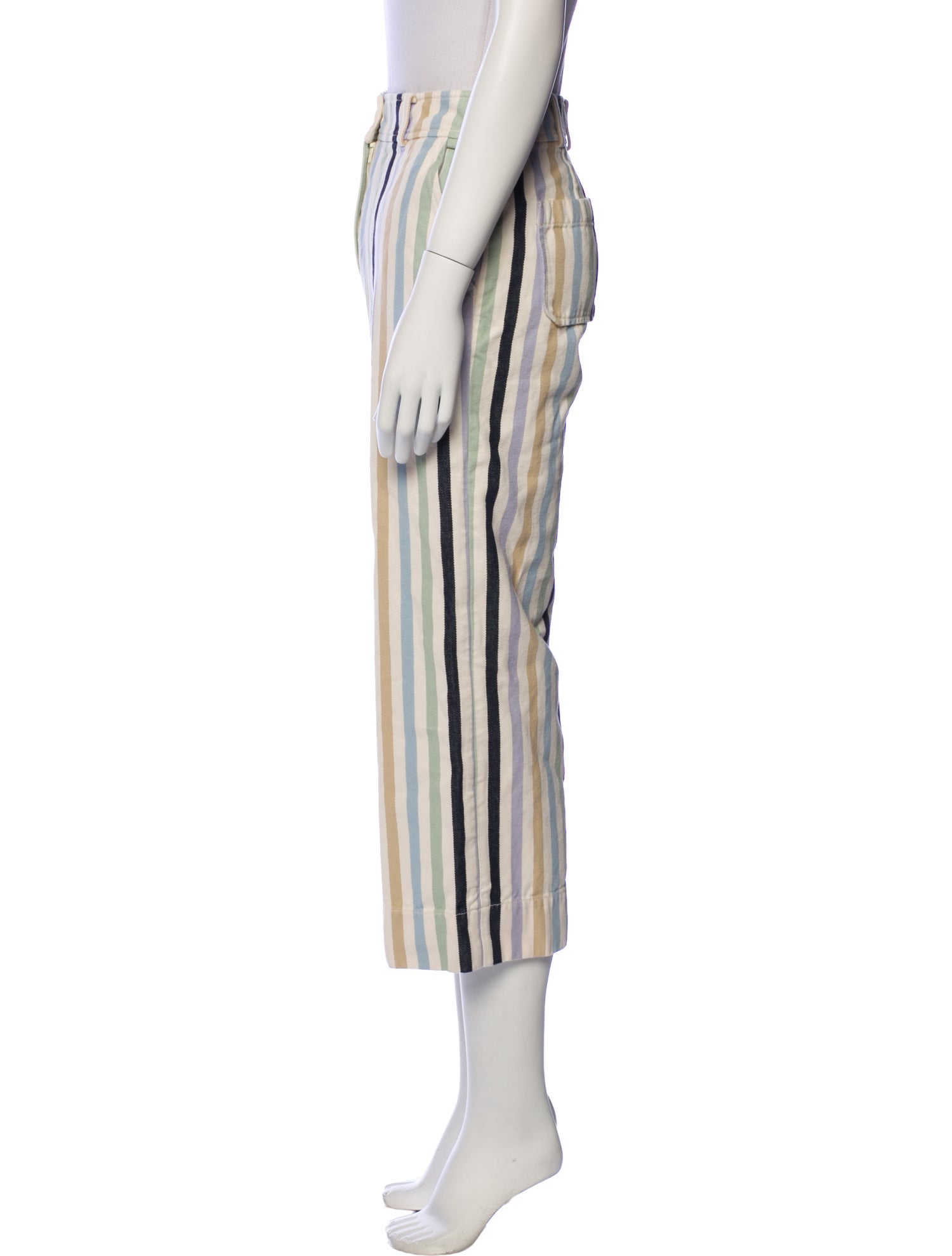 Tory Burch Striped Wide Leg Pants