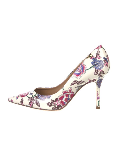 Tory Burch Signature Logo Patent Leather Pumps