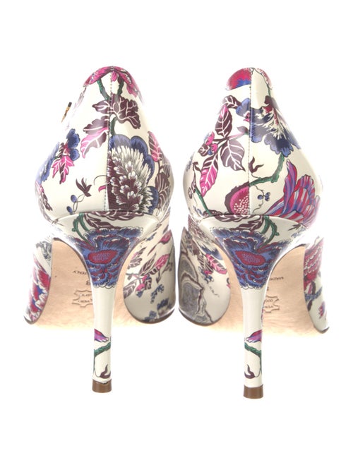 Tory Burch Signature Logo Patent Leather Pumps