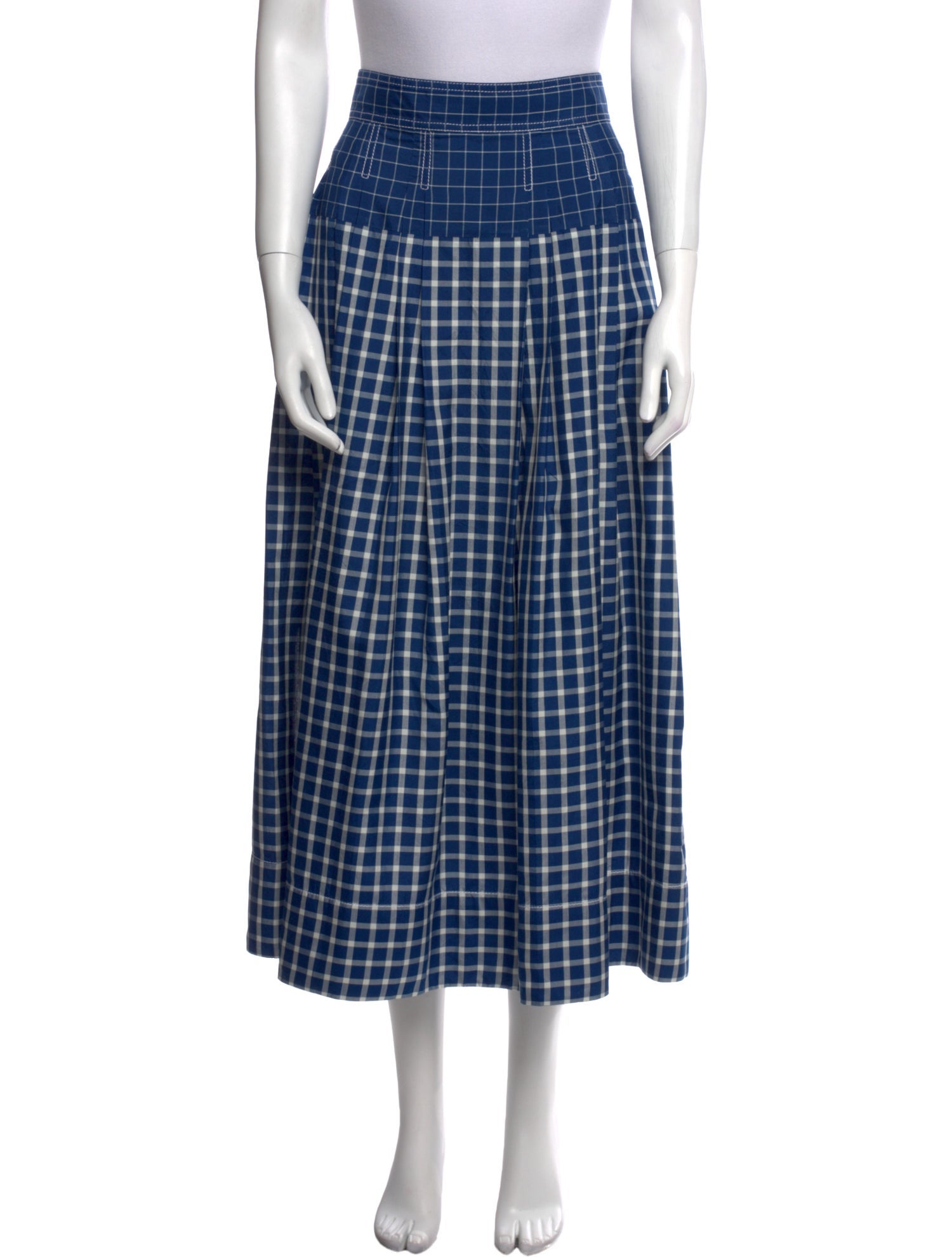 Tory Burch Silk Midi Length Skirt