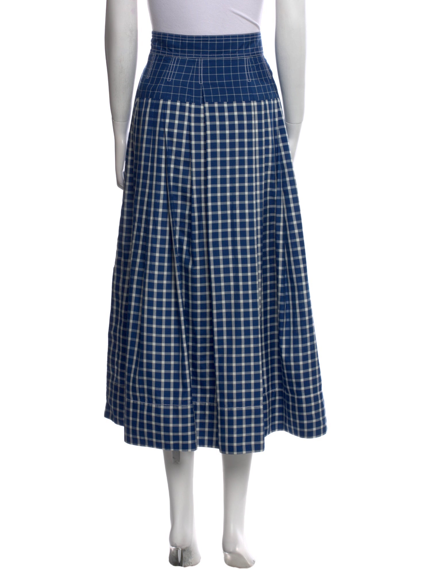 Tory Burch Silk Midi Length Skirt