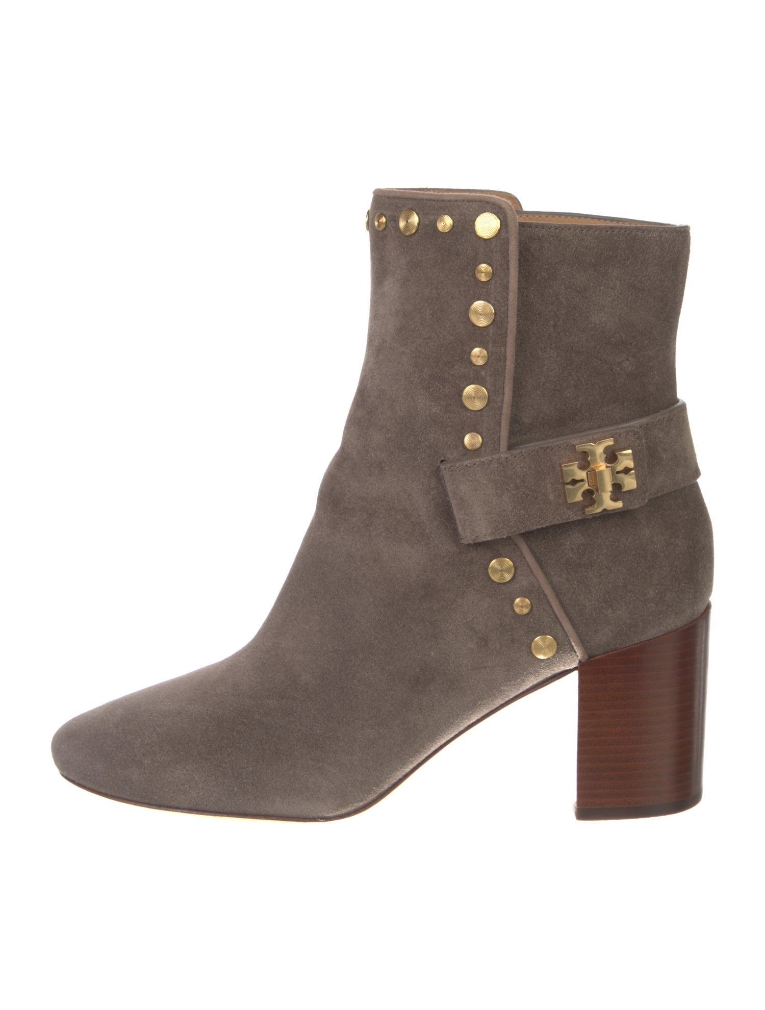 Tory Burch Suede Studded Accents Boots