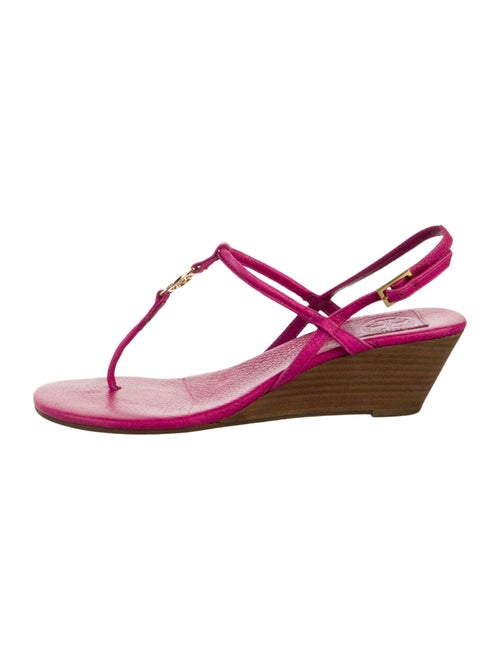 Tory Burch Leather T-Strap Sandals